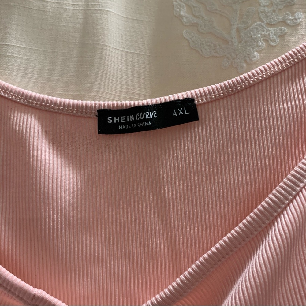 Baby Pink Strawberry Embroidered Cropped Self-Tie Cami NWOT - Picture 12 of 12
